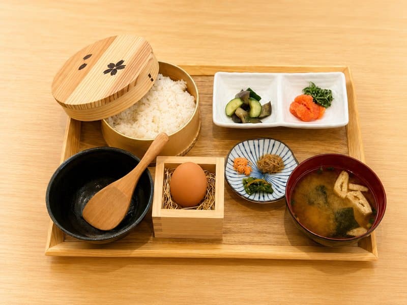 卵かけご飯と選べる2種おばんざいセット