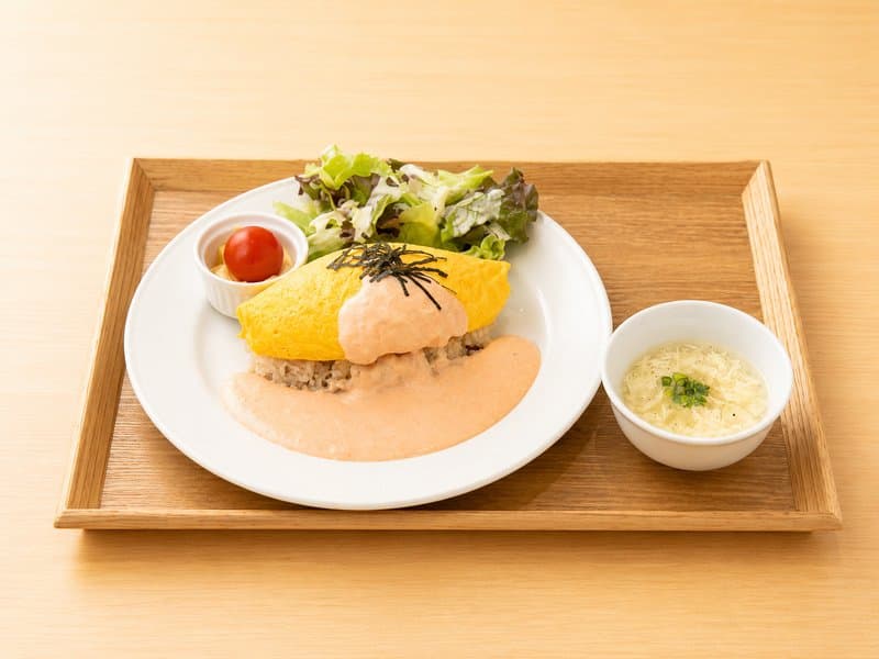 明太クリームオムライス